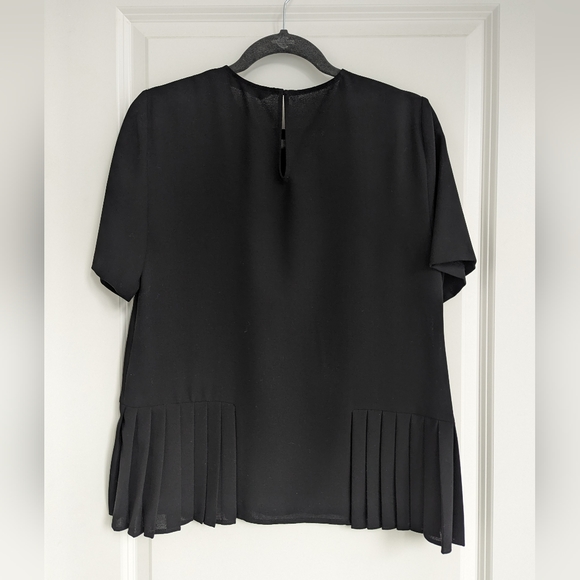 Zara Pleated Hem Top - Picture 2 of 3